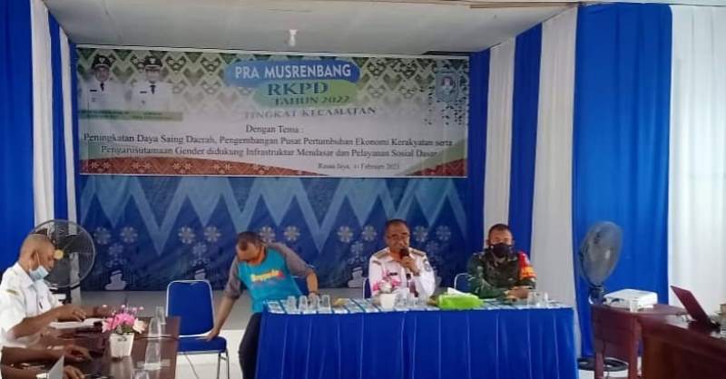 Kegiatan Pra Musrenbang RKPD Tahun 2022 Tingkat Kecamatan di Kabupaten Kubu Raya